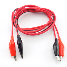 1M Alligator Clips Test Lead wire cable Double Head Crocodile Clip Roach Electrical DIY Clip Test Jumper Wire red black cable 2024 - buy cheap