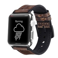 Ремешок силиконовый для apple watch band 44 мм Series 4 3 2 1, сменный кожаный браслет для iwatch 38 мм 42 мм, аксессуары для наручных часов 2024 - купить недорого