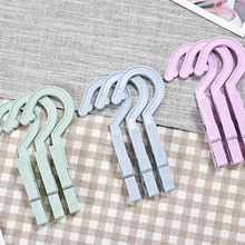 4Pcs Plastic Clothes Hooks Peg Travel Portable Hanging Clothes Rails Clips Home Clothespins Socks Underwear Drying Rack 2024 - buy cheap