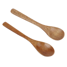 Wooden Spoon Natural Wood Spoon 1pcs Eco-Friendly Tableware Coffee Spoon Teaspoon Kitchen Cooking Condiment Utensil 2024 - buy cheap