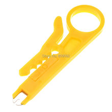 Желтый Мини Портативный нож для зачистки проводов щипцы для обжима Инструмент для зачистки проводов карманные многофункциональные инструменты 2024 - купить недорого