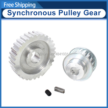 2pcs metal synchronous Pulley gear motor belt gear drive wheel gt2 9.5mm pulley CJ0618 SIEG C2 2024 - buy cheap
