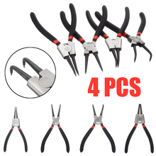 4pcs/set 7 Inch Internal External Curved Straight Pliers Retaining Clips Snap Ring Tip Circlip Pliers For Useful Hand Tool 2024 - buy cheap