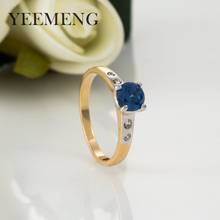 YEEMENG-anillo cuadrado de circonita para mujer, joyería, regalo de compromiso de boda, anillos de lujo con incrustaciones de piedra