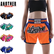 Pantalones cortos de boxeo muay thai fighwear para hombre y mujer, shorts de muay thai personalizados, estrella azul y roja, 2019, envío directo 2024 - compra barato