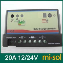 Regulador Solar 20A 12/24V, controlador de carga solar, pwm, carga de batería 2024 - compra barato