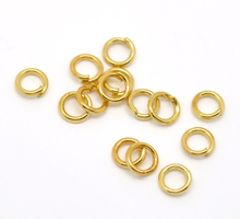 8SEASONS gold-color Open Jump Rings 5mm(1/4"), sold per lot of 1000(B16977) 2024 - buy cheap