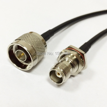 New TNC   Female Jack  Connector Switch  N   Male Plug  Convertor RG58 Wholesale  Fast Ship 50CM 20"Adapter 2024 - buy cheap