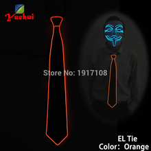 Cheap! 10 Colors Lighting Party decor LED Neon light Necktie Lighting EL tie by Flashing Driver For Christmas Wedding decoration 2024 - buy cheap