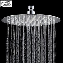 Modern Stainless Steel 8 Inch Head Shower Wall Mounted Ultrathin Round Chrome Finish Bathroom Shower Head 2024 - buy cheap