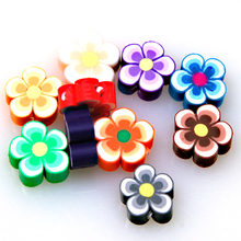 High quality handmade polymer clay beads,5x12mm cane caly Beads,assorted polymer clay flower beads for jewelry Making supplies 2024 - buy cheap
