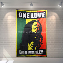 "ONE LOVE BOB MARLEY" Heavy metals Poster Scrolls Bar Cafes Restaurant Home Decor Banners Hanging Art Waterproof Cloth Decor 2024 - buy cheap