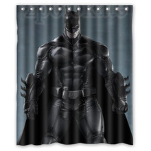 Personalizado mejor Batman Arkham Cortina de ducha decoración impermeable de tela de poliéster cortinas de ducha de baño 2024 - compra barato