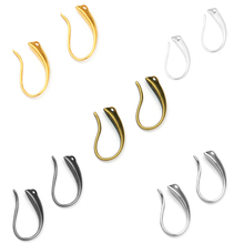 9x18mm Ear Wires Hook Earrings with Loop Hanger DIY Jewelry Findings Accessories Multi-color Plated Brass Bulk Wholesale 2024 - buy cheap