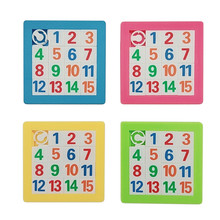 7*7cm3D Slide Puzzle Numbers Alphabets Learning Jigsaw Game Toys Puzzles Gift Plastic Building Children's Educational Toys 2024 - buy cheap