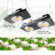 Lámpara led para cultivo de plantas, luz de espectro completo de 100 W, 200 W, para invernadero de tienda de interior para planta hidropónica, modelo CXB3590 2024 - compra barato