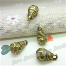 Wholesale 15 pcs Ancient bronze light bulb Pendant  Zinc Alloy  Bracelet Necklace DIY Charms Bracelet necklace Jewelry Findings 2024 - buy cheap