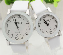 Модные брендовые наручные часы с ремешком из искусственной кожи мужские и женские кварцевые часы с украшениями для влюбленных Кварцевые часы Relogio Masculino feminino Montre 2024 - купить недорого