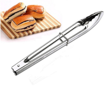 BBQ Kitchen Cooking Food Serving Utensil  STAINLESS STEEL SALAD TONGS 2024 - buy cheap