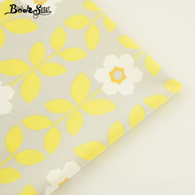 Booksew Home Textile For DIY Patchwork Bedding Cloth Baby Quilting Tela Tecido Yellow Flower Design 100% Cotton Twill Fabric 2024 - buy cheap