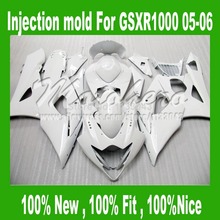 100%Fit injection glossy white Fairing for SUZUKI GSXR 1000 05 06 GSX-R1000 GSXR1000 K5 05 06 2005 2006 fairing kits #7HH3 2024 - buy cheap
