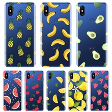 Soft Silicone Phone Case For Xiaomi Mi Max 1 2 3 Pineapple Avocado Banana Fruit Lemon Back Cover For Xiaomi Mi Note Mix 1 2 2S 3 2024 - buy cheap