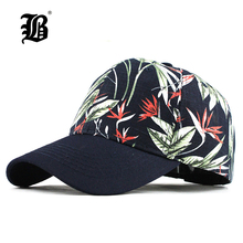 [FLB] Men Women Baseball Cap Snapback Printing Flowers Couple Hats Quality Cotton Summer Caps Bone Knitted Hats F352 2024 - buy cheap