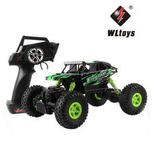 Оригинальный Wltoys 18428-B 1:18 2,4G 4WD Электрический RTR внедорожный RC Гусеничный RC автомобиль для скалолазания Радиоуправление RC багги рождественские подарки 2024 - купить недорого