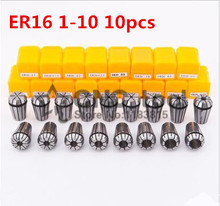 Hot New 10Pcs/lot ER16 1-10mm Spring Collet Set For CNC Milling Machine Engraving Lathe Tool 2024 - buy cheap