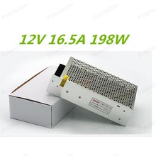 Fuente de alimentación conmutada para sistema de seguridad, interruptor de alta calidad de 12V, 16.5A, 200W, 110-220V, para cámara CCTV 2024 - compra barato