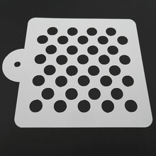 5 Inch Round Hole Cake Stencil Template Plastic Printing Mold Cake Decoration Baking Accessories 2024 - buy cheap