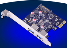 Суперскоростной контроллер PCI-Express на 2 порта, 5 Гб, USB 3,0, адаптер для настольного компьютера 2024 - купить недорого