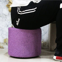 High quality comfortable creative fashion fabric small sofa stool  children shoes stool dressing table rainbow fabric stool 2024 - buy cheap