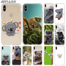 Funda de silicona suave para Apple iPhone 13, 12, 11 Pro, X, XS, Max, XR, 6, 6S, 7, 8 Plus, Mini SE 2020, funda trasera con bonito oso koala 2024 - compra barato