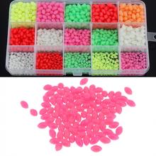 1500pcs/lot Colorful Hard Luminous Fishing Beads 3 x 4mm 4 x 6mm 5 x 8mm 3 Sizes Mixed Sea Fishing Lure Floating Float with Box 2024 - buy cheap