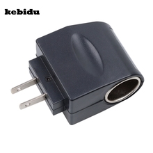 Kebidu-Mini encendedor de cigarrillos para coche, toma de corriente de pared con adaptador de enchufe EE.UU. europeo, convertidor de 220V CA a 12V CC, alta calidad 2024 - compra barato