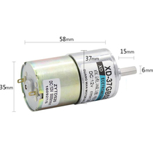 Motorreductor de CC en miniatura, herramientas eléctricas de rotación positiva y negativa, 12V/24V, 10W, XD-37GB520, de baja velocidad 2024 - compra barato