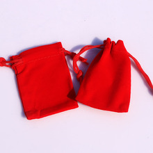 Mini bolsa de veludo 5x7cm 50 veludo vermelho/azul real bolsa de amuletos bolsa de embalagem de joias fofa saco de presente de natal/casamento 2024 - compre barato