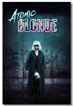 Custom Canvas Wall Decal Atomic Blonde Poster Atomic Blonde Wall Sticker Sexy Charlize Theron Wallpaper Office Decoration #0716# 2024 - buy cheap