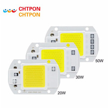 Chip de lâmpada led cob 500 v 110v, lâmpada led inteligente ic sem necessidade de driver e ampola holofote de luz de inundação 20w 30w 50w diy, iluminação com 220 peças 2024 - compre barato