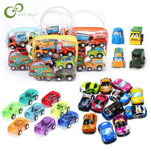 6pcs Pull Back Car Toys Car Children Racing Car Baby Mini Cars Cartoon Pull Back Bus Truck Kids Toys For Children Boy Gifts GYH 2024 - buy cheap