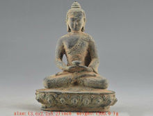 Chinese Old Bronze Collectable Handwork Carved Buddha Statue H 13.0cm 2024 - buy cheap