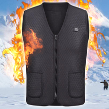 Женская теплая куртка с подогревом, сеточная теплая куртка для катания на лыжах и зимы, с электрическим USB подогревом, Прямая поставка 2024 - купить недорого