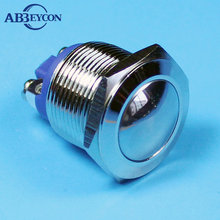 1966 Waterproof switch ball head momentary 1NO metal button switch 19mm switch 2024 - buy cheap