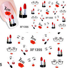 1 sheet Sexy Lips Kiss Design Nail Art Water Transfer Stickers Decals DIY Beauty Decal Nail Decoration Tools SAXF1355 2024 - buy cheap