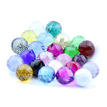 30mm 204pcs/lot crystal faceted ball for chandelier wedding party event decoration glass prism pendants ball 2024 - buy cheap