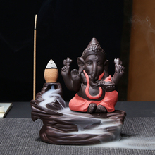 India Elephant God Ganesha Backflow Incense Burner Censer Holder Gifts Home Office Decoration Crafts Meditation Ornaments 2024 - buy cheap