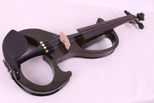 new  4/4 New 4 string Electric Acoustic Violin Solid Wood Nice Sound black color 2024 - buy cheap