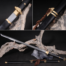 Chinese Sword Tang Dynasty Straight Blade Sword Damascus Folded Steel Hand-made very sharp Japanese Samurai Sword Katana 2024 - buy cheap