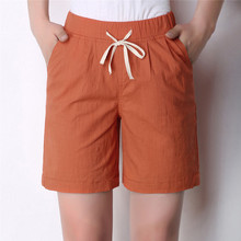 Summer Shorts Women High Waist Shorts Femme Linen Shorts Casual Loose With Belt Short Pockets Womens  Plus Size Short Femme Ete 2024 - buy cheap